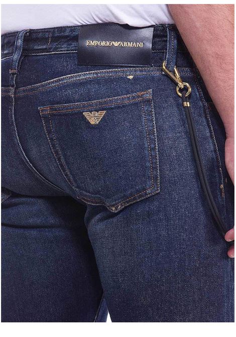 Pantaloni in denim slim fit blu EMPORIO ARMANI | Jeans | 6G1J751D8GZ0941